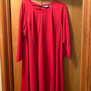 Draper James red midi length dress
